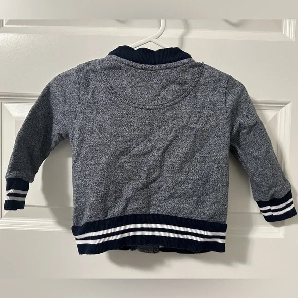 Joe Fresh Navy Blue Bomber Jacket Button Up Size 12-18 months Toddler Baby - Picture 7 of 7